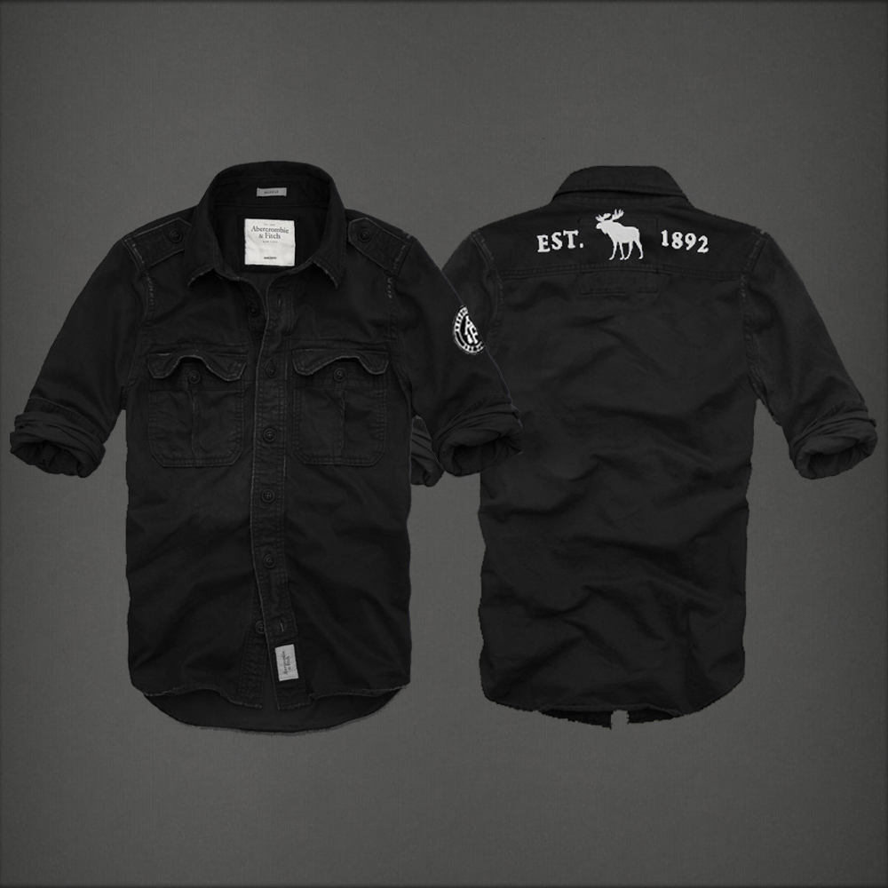 Abercrombie Fitch Hombres Lavado Camisa AF6936